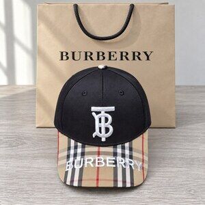 Burberry TB Monogram Check Cap